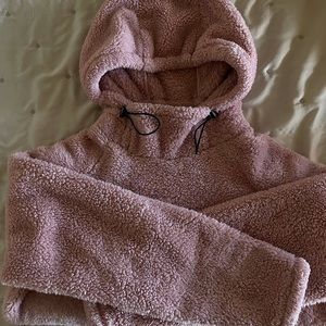 VS PINK SHERPA SWEATER